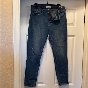 Studio Blue Women's Cropped Jeans - Light Blue Size 30